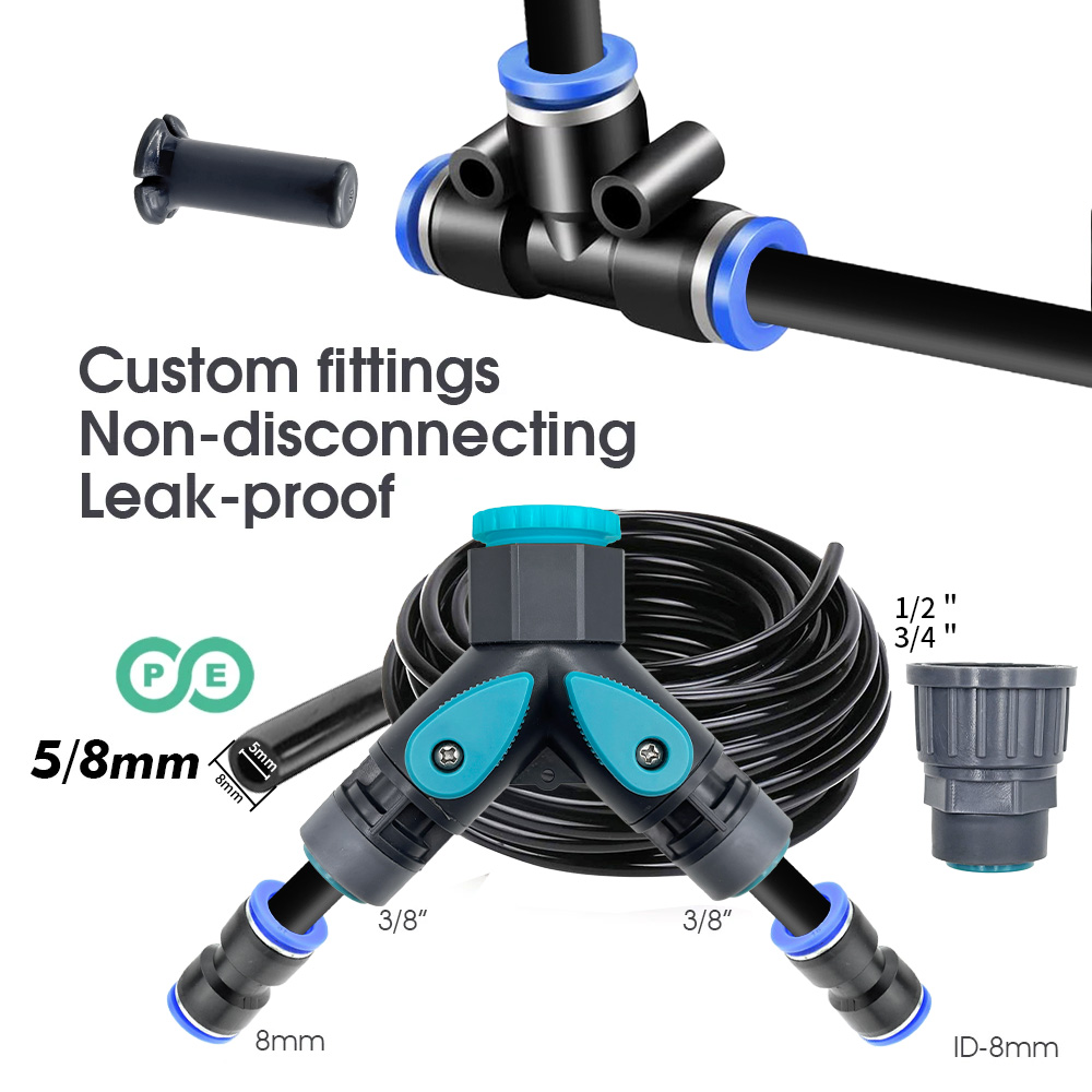 5/8mm PE Hose Sprayer Kit 60W  - đánh giá và giá Automatic Plant Waterer