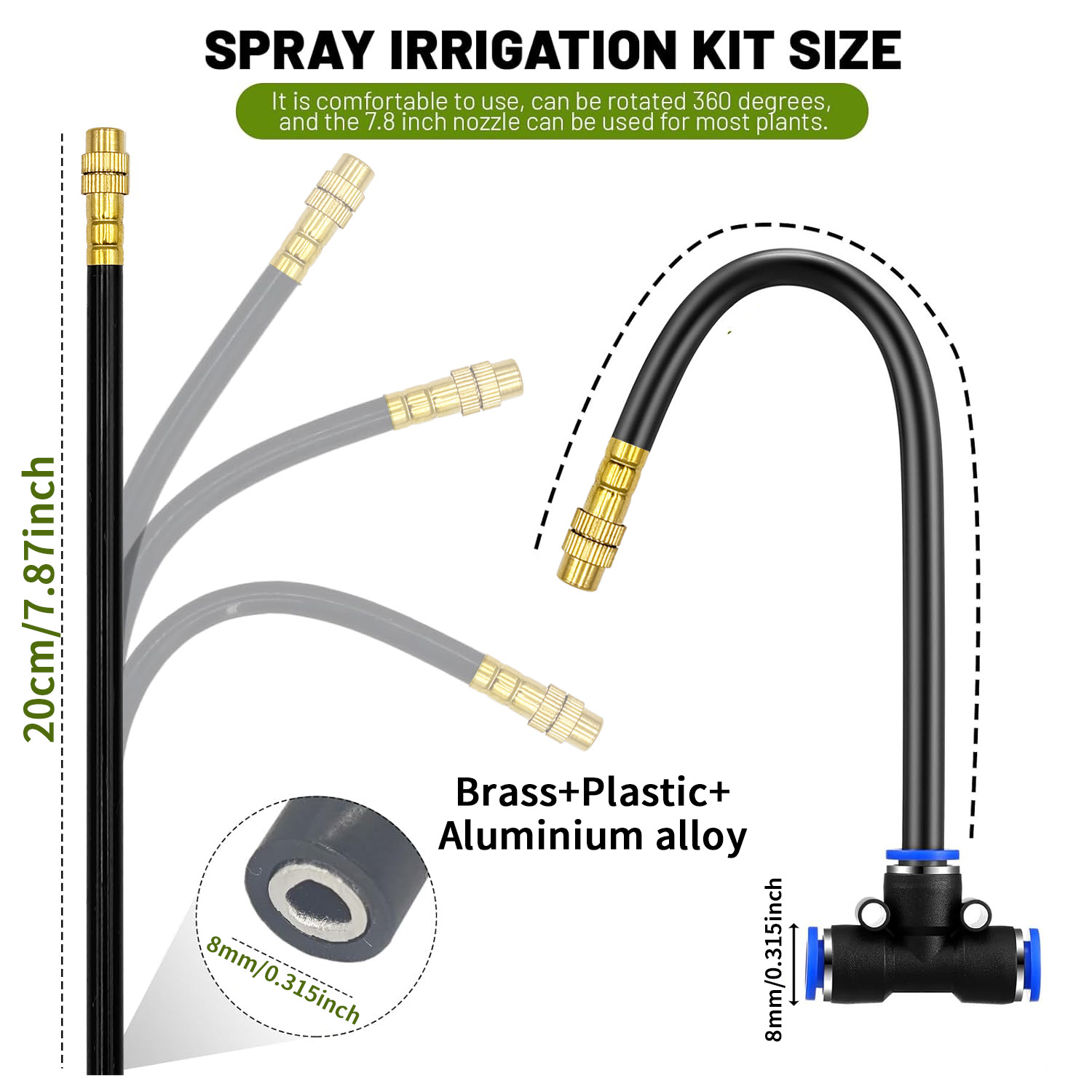 5/8mm PE Hose Sprayer Kit 60W  - đánh giá và giá Automatic Plant Waterer